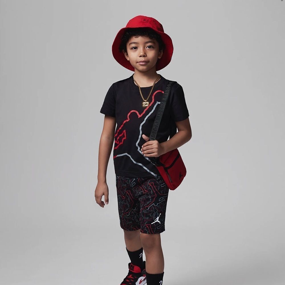 Jordan Air Jump-bled‎ Shorts Set Little Kids' 2-Piece Set AQUATONE 3T NWT IN PKG